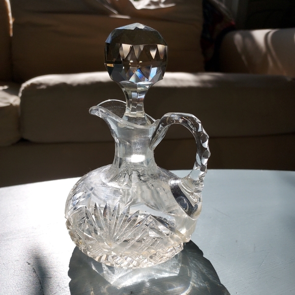 Antique cut glass cruet - Picture 8 of 13